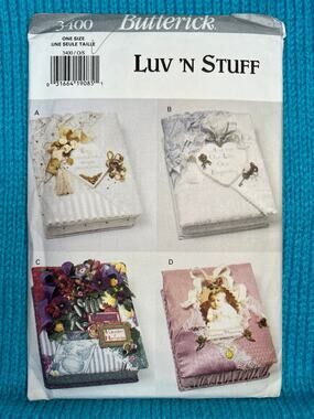 Butterick Sewing pattern 3400 decorative memory box 1980s